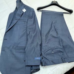 Brooks Brothers Regent Fit Tic 1818 Suit 44Reg Blue